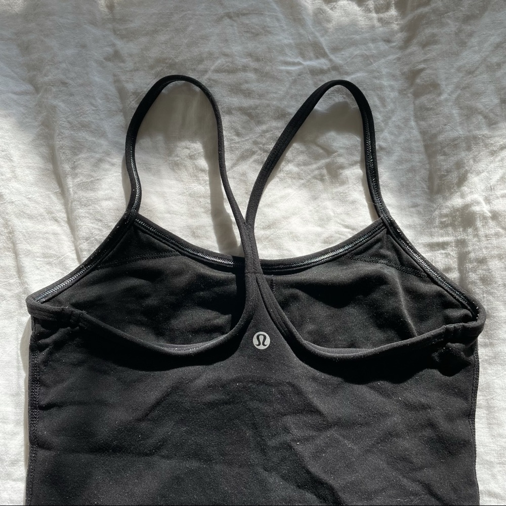 Racerback tank top with built-in bra